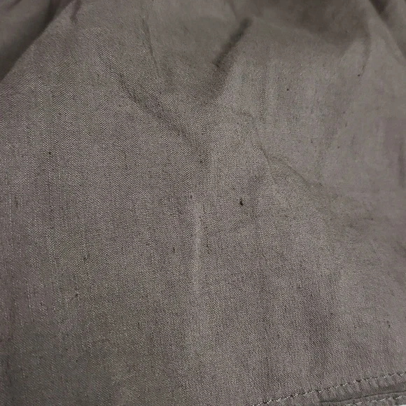 Theory Ellen Linen Blend Tiered Midi Dress Size 4 Brown Neutral Flowy Beachy - Picture 14 of 16